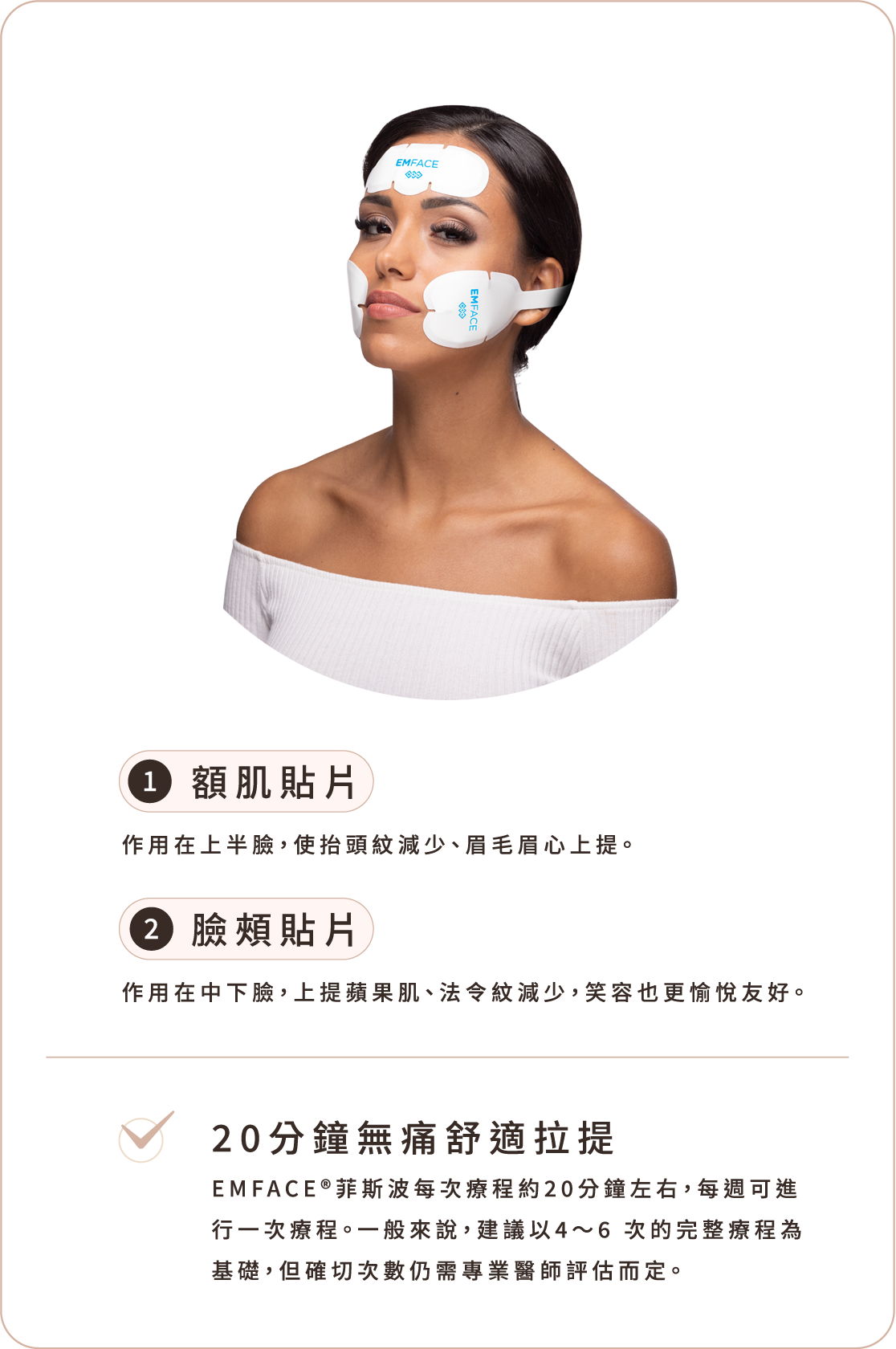 EMFACE&reg;菲斯波治療部位