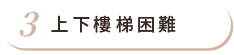 上下樓梯困難 上下樓梯困難